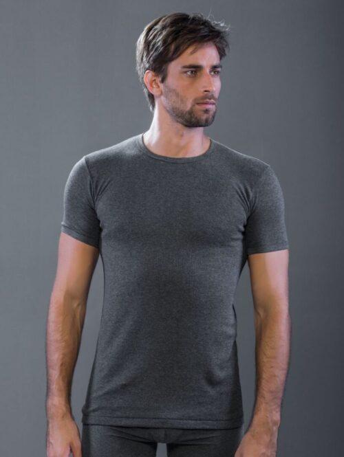 1140 ART. 1140 MAGLIA UOMO MEZZA MANICA GIROCOLLO CALDO COTONE FELPA SOFT - MORETTA