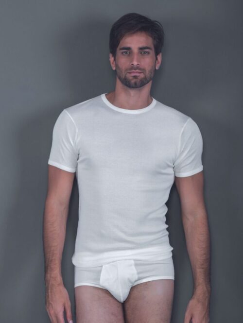 ART. 513 MAGLIA UOMO MEZZA MANICA GIROCOLLO IN FILO DI SCOZIA - MORETTA