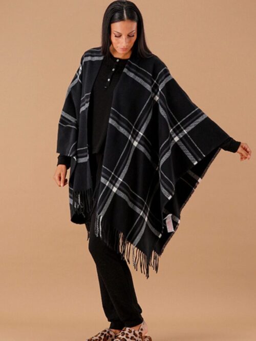 Mantella CIPRESSO scozzese con frange - MARYPLAID