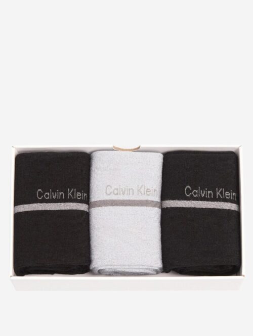 Cofanetto 3 calze corte donna logate sul retro – CALVIN KLEIN