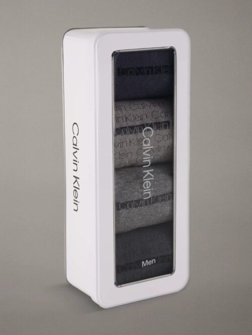 Cofanetto 4 calze logate corte uomo misto cotone – CALVIN KLEIN