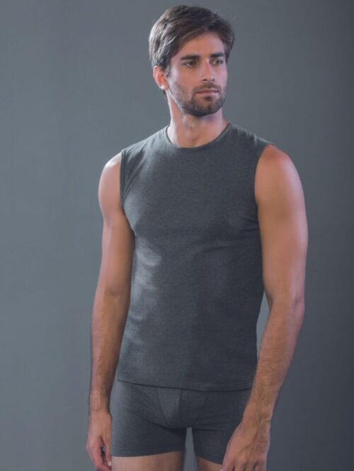 ART.75 MAGLIA UOMO SMANICATA A GIROCOLLO IN JERSEY DI COTONE – MORETTA