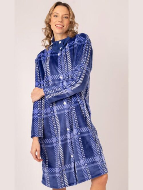 Vestaglia scozzese con bottoni – BRILLIAMO