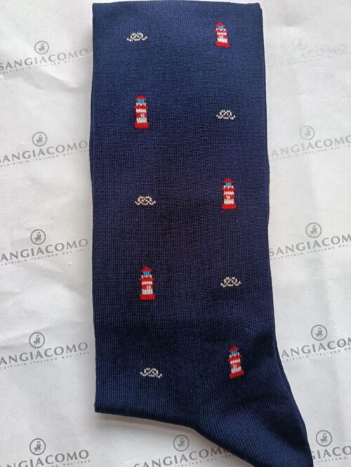 ART. 243062L – Calza lunga uomo in fantasia “Lighthouse” – SAN GIACOMO