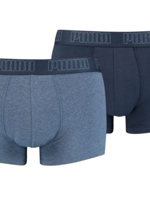 Confezione due pezzi boxer uomo con elastico a vista tinta unita modello trunk - PUMA