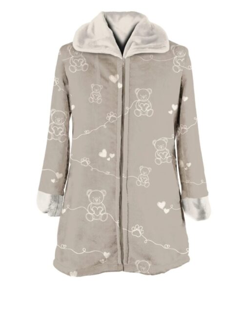 DREAMING_BEAR – Vestaglia donna micropile con cerniera - DAUNEX