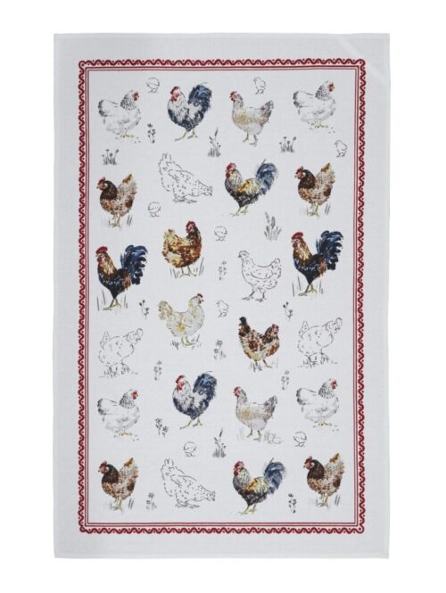 TEA TOWEL – Canovaccio in puro cotone con stampa shabby chic – ULSTER WEAVERS