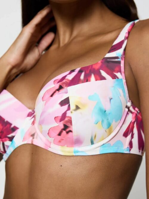 SUMMER_FLEUR_WP_01 – Top bikini imbottito con ferretto - TRIUMPH<br>(coor. a: SUMMER_FLEUR_MIDI_X - Slip Bikini Midi)