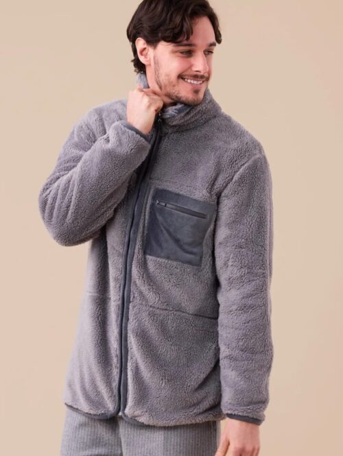 Giacca uomo eco – pelliccia tinta unita – NOIDìNOTTE