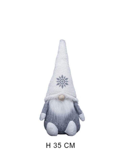 Gnomo decorativo natalizio altezza 35 cm - DAUNEX