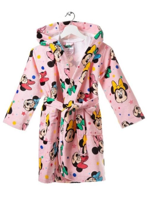 Accappatoio in spugna di puro cotone con cappuccio fantasia Disney - CALEFFI