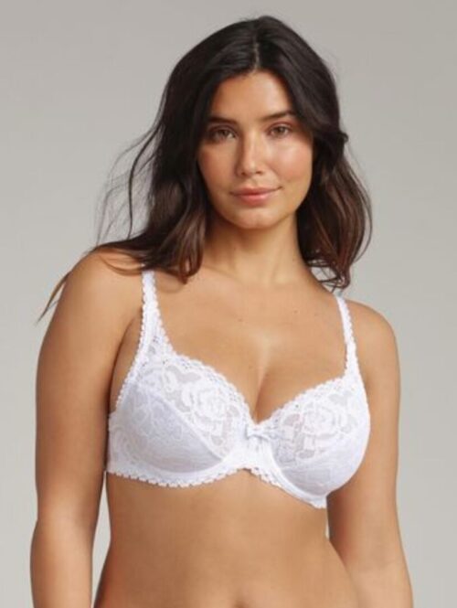 Reggiseno francese con ferretto in morbido pizzo floreale elasticizzato Linea FLOWER LACE - PLAYTEX