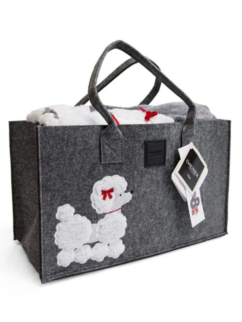 PLAID_FRIEND – Borsa in feltro + plaid – DAUNEX