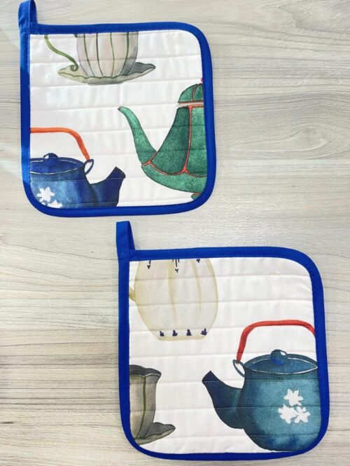 Set 2 presine fantasia tazzine in cotone Linea 5 PM - BASSETTI