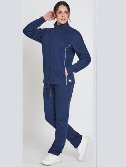 Tuta donna con zip cotone felpato – NAZZARENO GABRIELLI