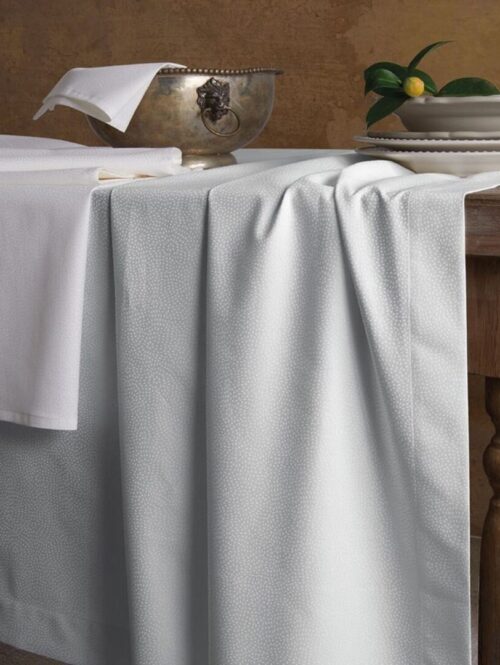 Tovaglia rettangolare in raso di puro cotone completa di tovaglioli coordinati ESTE" - VALLESUSA"