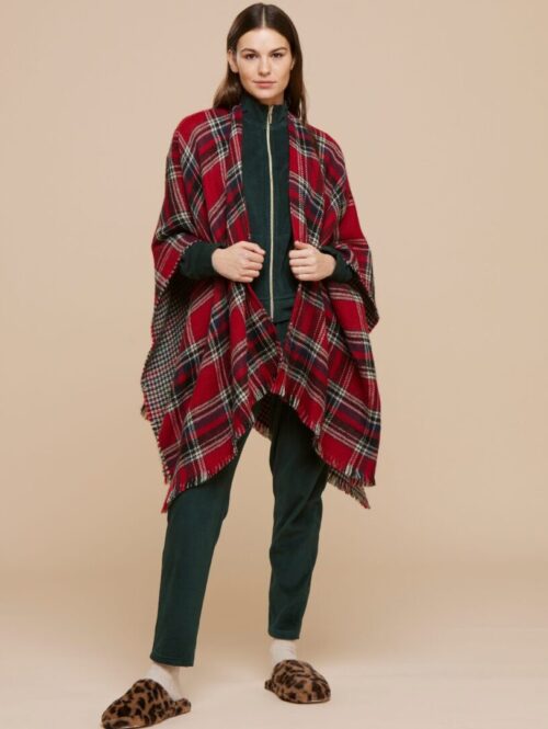 Mantella donna invernale double face in fantasia scozzese – NOIDìNOTTE