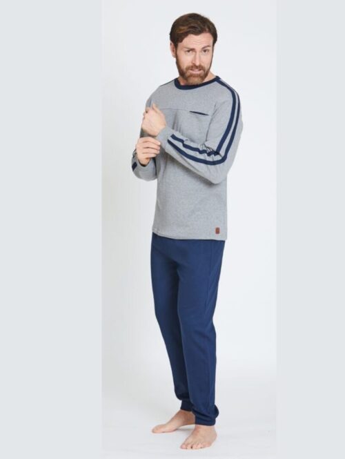 Pigiama uomo girocollo interlock – NAZZARENO GABRIELLI