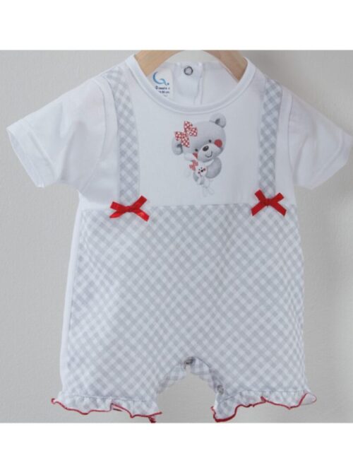 Pagliaccetto corto a pantaloncino bimba in jersey di cotone - GARY