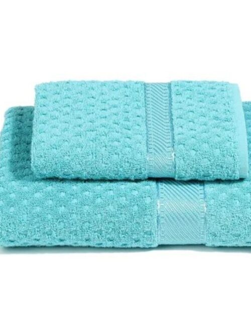 Coppia spugne Viso + Ospite con lavorazione jacquard Linea Sirena - CALEFFI