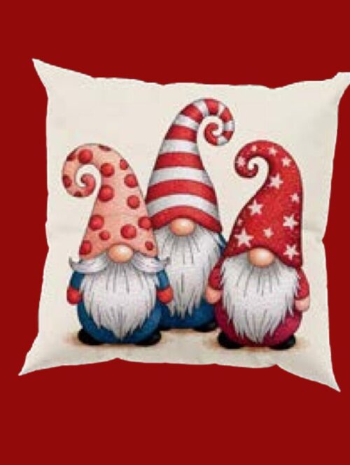 Fodera cuscino lurex stampa natalizia – RG