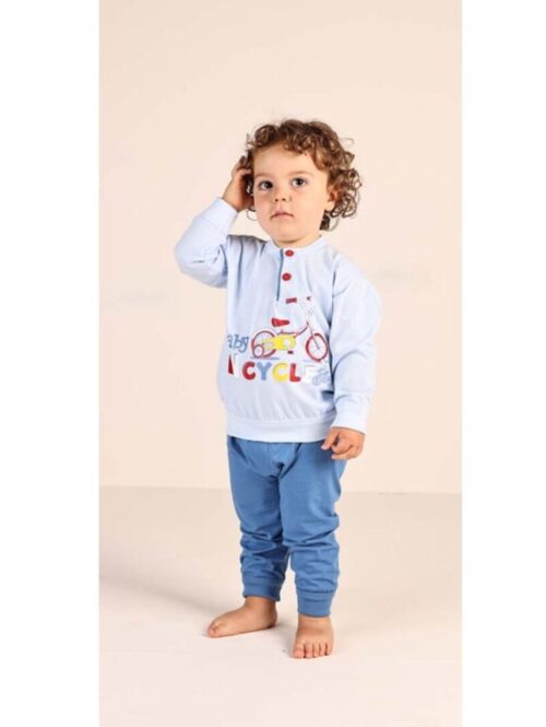 Pigiama neonato serafino M/L in jersey “baby BIcicle” – GARY