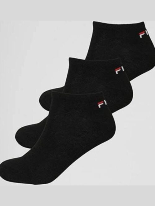 Confezione 3 paia calza corta giro caviglia in cotone unisex logo “FILA” – FILA