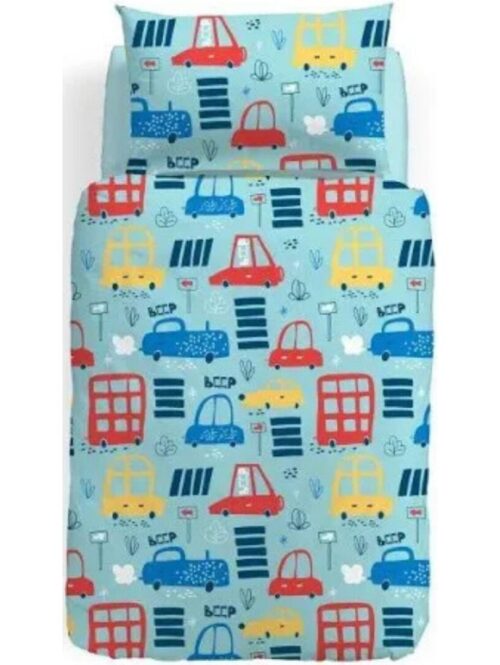 Parure copripiumino 1 piazza “BEEP” – CALEFFI KIDS