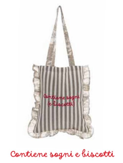 Borsa in tessuto ricamato– BLANC MARICLO’