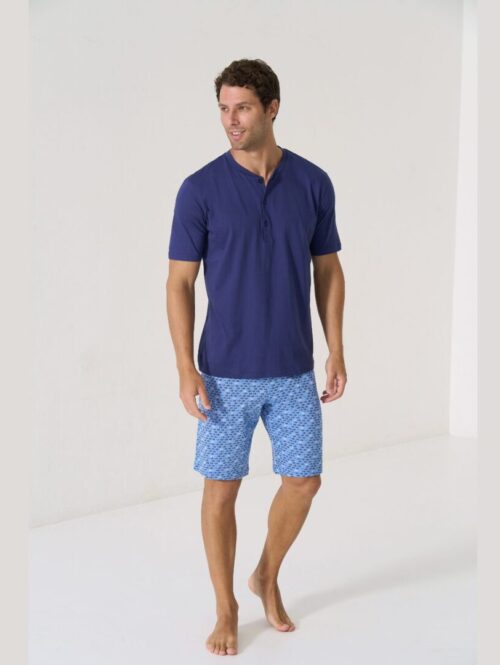 Pigiama uomo estivo serafino a manica corta e pantalone corto – YOU 365 by LINCLALOR
