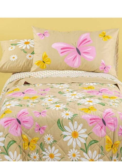 Completo lenzuola per letto singolo in puro cotone linea “MARGHERITE” - CALEFFI