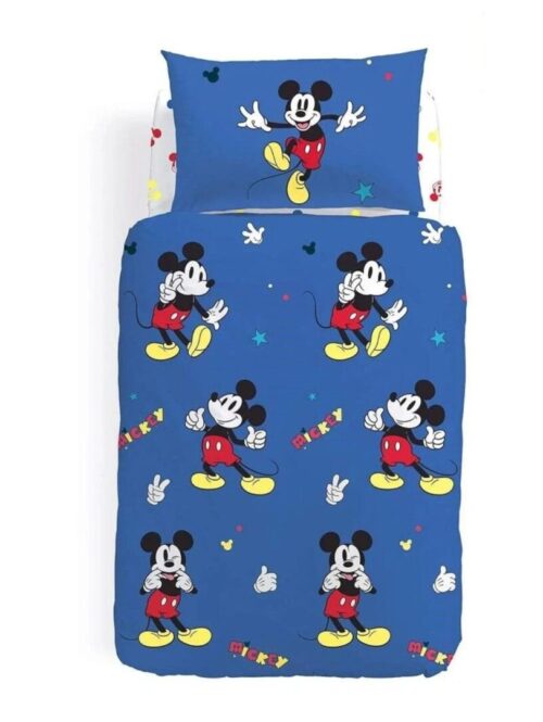 Completo copripiumino 1 piazza “MICKEY RETRO” – CALEFFI