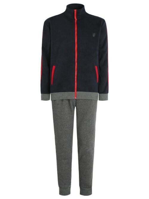 Tuta uomo felpata con zip bicolore – NAZZARENO GABRIELLI