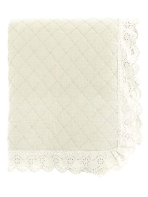 Set 2 federe copriguanciale trapuntate con pizzo sangallo – BLANC MARICLO’