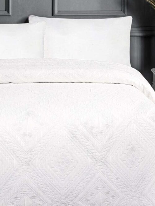 Copriletto estivo jaquard tinta unita “FRESCO LETTO” – S&G